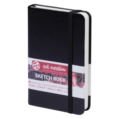 Afbeelding van Talens Art Creation Schetsboek Zwart 9X14 140 Grams