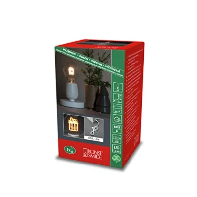 Afbeelding van KONSTSMIDE Led tafellamp Cadeau, kerstversiering (1 stuk)