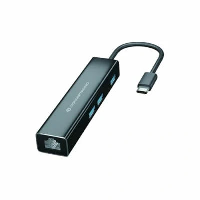 Afbeelding van Conceptronic DONN07B interface hub USB 3.2 Gen 1 (3.1 1) Type C 5000 Mbit/s Zwart
