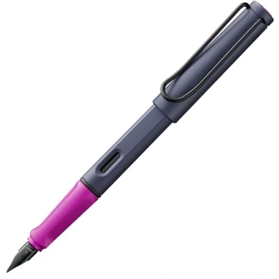 Afbeelding van Lamy safari vulpen limited edition pink cliff extra fine blauwgrijs/roze