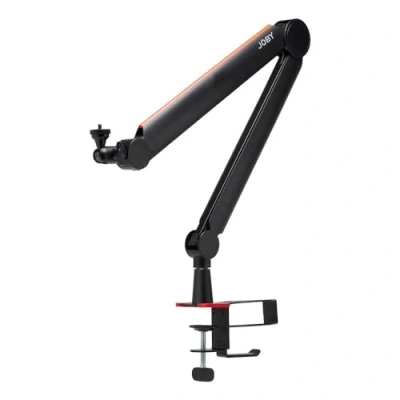 Afbeelding van JOBY Wavo Boom arm, professionele microfoonarm, streamer en podcaster, stille boomhouder, houder voor kopjes hoofdtelefoon, tafelklem, verborgen kabelhouder kabelgeleiding, zwart