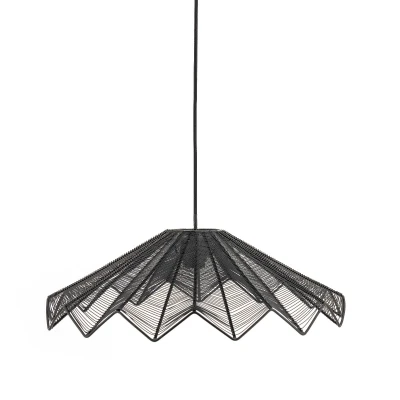 Afbeelding van By Boo Hanglamp Varjo groot zwart Metaal