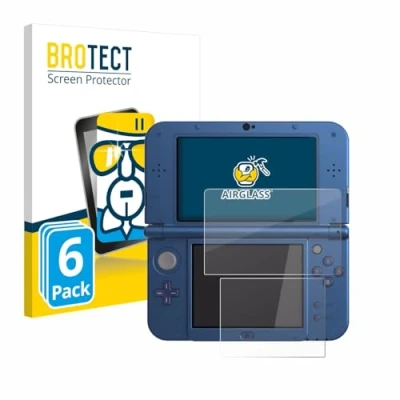 Afbeelding van BROTECT Screenprotector voor Nintendo New 3DS XL Folie Beschermfolie Beschermglas transparant (6 Stuks)
