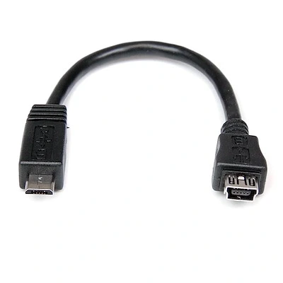 Afbeelding van StarTech.com 15cm Micro USB naar Mini Verloopkabel M/F