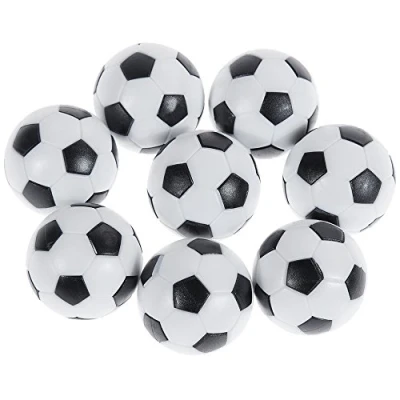 Afbeelding van GOLDGE 8 stuks tafelvoetbal kickerballen, ballen mini ballen, zwart en wit