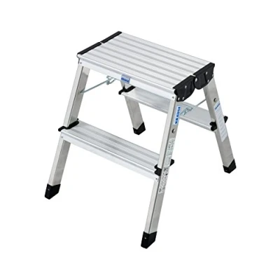 Afbeelding van KRAUSE Dubbele opklapbare trap, 2 x treden, 130013