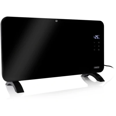 Afbeelding van Princess 348150 Smart Glazen Paneelverwarming Kachel elektrisch Zwart 1500 Watt Werkt via Wi Fi