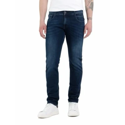 Afbeelding van REPLAY slim fit jeans ANBASS 007 dark blue