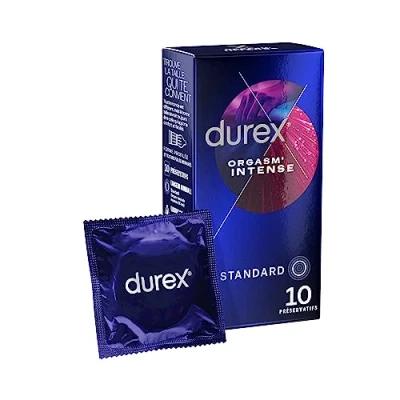 Afbeelding van Durex Condooms Orgasm Intense Met Ribbels Tintelend Effect 10 Stuks