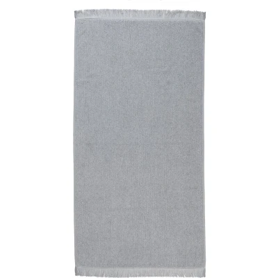 Afbeelding van Badlaken VT Wonen Groove Antraciet Katoen (70 x 140 cm)