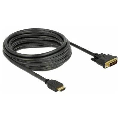 Afbeelding van Delock 85656 HDMI naar DVI 24+1 kabel bidirectioneel 5 m