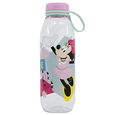 Afbeelding van Stor Ecozen Minnie Mouse Kinderwaterfles, 650 ml, met deksel en hanger
