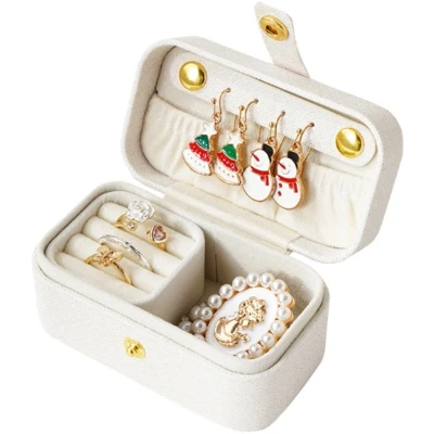 Afbeelding van Mini sieraden doos reizen draagbare oorbel oor ketting lippenstift ring Organiser