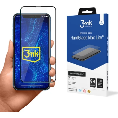 Afbeelding van Apple iPhone Xr Black 3mk HardGlass Max Lite