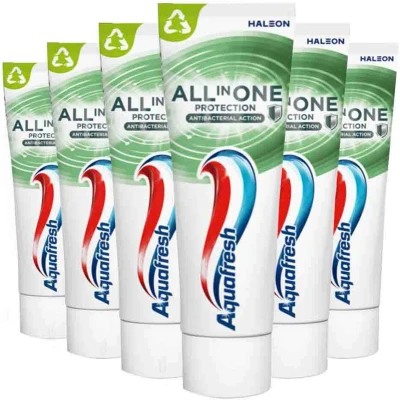 Afbeelding van 6x Aquafresh Tandpasta All in One Protection Antibacterial Action 75 ml