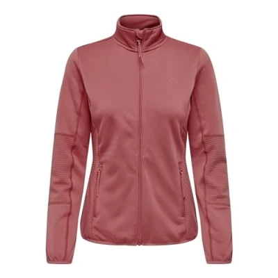 Afbeelding van ONLY Play Onpjetta Fleecejas, Dames, Maat: Small, Mineral red