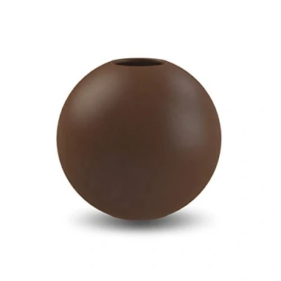 Afbeelding van Cooee Design Bal Vaas, keramiek, koffie, 8 cm