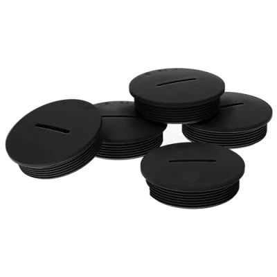 Afbeelding van Kalitec G4520220 M20 blindstoppen van kunststof, rond, zwart, diameter 26 mm, set, stof en waterdicht, IP65, 5 stuks