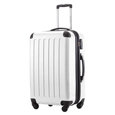 Afbeelding van HAUPTSTADTKOFFER Alex Handbagage, 55 x 38 23 cm, TSA, 4 wielen, 42 liter, reiskoffer, hardshellkoffer, rolkoffer, boordbagagekoffer, wit, 65, koffer