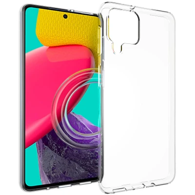 Afbeelding van Samsung Galaxy M53 Hoesje Siliconen en TPU (zacht) Accezz Softcase/Backcover Transparant Telefoonhoesje