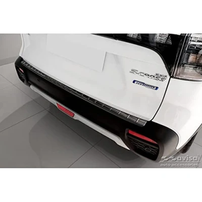 Afbeelding van Avisa Zwart RVS Achterbumperprotector voor Suzuki S Cross II 2022 &#039;Ribs&#039;