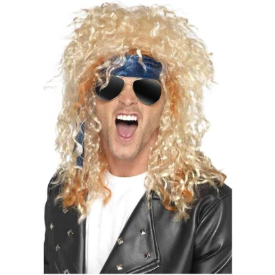 Afbeelding van Heavy Metal rocker verkleed set voor heren