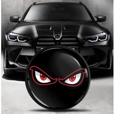 Afbeelding van Biomar Labs Compatibel met BMW Embleem 51148132375 Tuning Badge Logo 82 mm No Fear Eyes EO 11