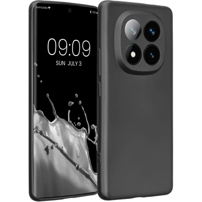 Afbeelding van kwmobile metallic telefoonhoesje van TPU geschikt voor Xiaomi Redmi Note 14 Pro+ 5G / Pro Plus Flexible case smartphone In grijs