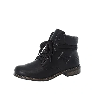 Afbeelding van Rieker Dames 71222 Mode Laarzen, zwart, 36 EU