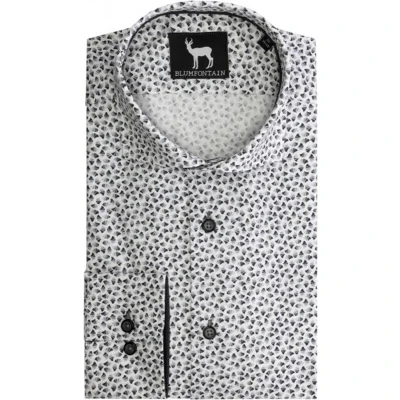 Afbeelding van Gents print zwart wit Maat M