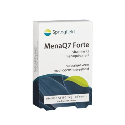 Afbeelding van Springfield MenaQ7 Forte Vitamine K2 180mcg Capsules 60st