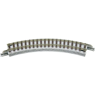 Afbeelding van Z Rokuhan rails (met ballastbed) 7297010 Gebogen 45 95 mm 4 stuk(s)