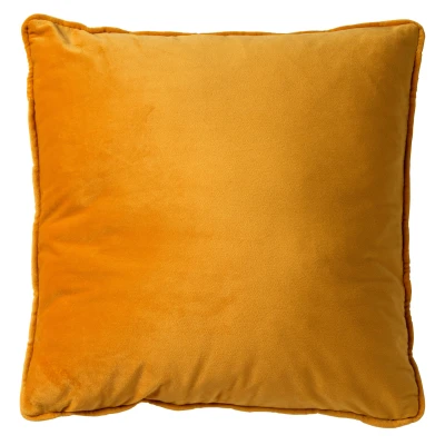Afbeelding van Dutch Decor FINNA Sierkussen 45x45 cm met kussenhoes van 100% gerecycled polyester Eco Line collectie Golden Glow geel