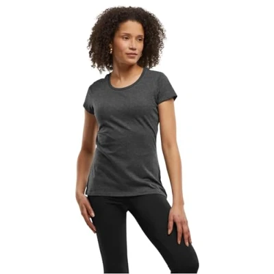 Afbeelding van Damesshirt &#039;Basic Tee&#039; met ronde hals Charcoal L