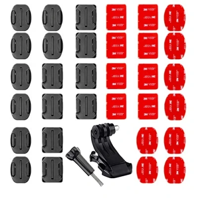 Afbeelding van 34 Stuks Gopro Stickers, Zelfklevende Vaste Helmbevestiging, Accessoires, Houder Voor Actiecamera, Hero Session/4/3/3+/2