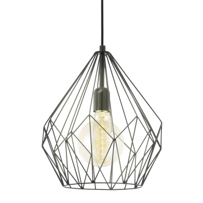Afbeelding van Eglo Verlichting Hanglamp Carlton 1L zwart