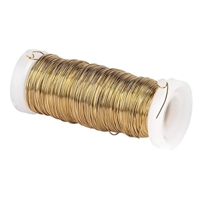 Afbeelding van Ideen mit Herz Metaaldraad 0,30 mm ø 50 m lang sieradendraad van ijzer, verchroomd gekleurd gelakt ideaal voor het knutselen sieraden goud