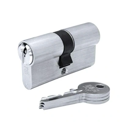 Afbeelding van Cilinder IFAM F5S3030NC Nikkel Europees Zilverkleurig 60 mm Blik Korte hendel