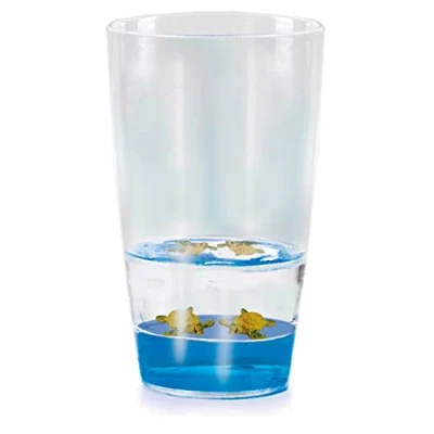 Afbeelding van Floatarama Tumbler Zeeschildpad van Deluxebase. Acryl Drinkglas met Drijvende dierfiguren. 250ml BPA vrije drinkbeker voor kinderen en volwassenen.