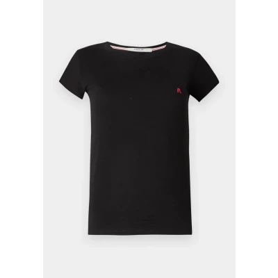 Afbeelding van Replay Tshirt basic, Dames, Maat: Large, Black
