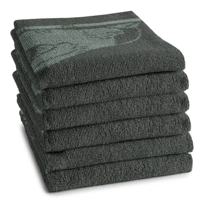 Afbeelding van Keukendoek DDDDD Birdy Green (set van 6)