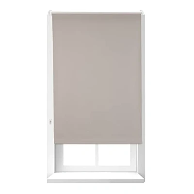 Afbeelding van Relaxdays verduisterend rolgordijn, zonwerend, gordijn, thermo coating, totaal: 70x160 cm, stofbreedte 66 bruin