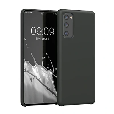 Afbeelding van kwmobile telefoonhoesje geschikt voor Samsung Galaxy S20 FE Hoesje met siliconen coating Smartphone case in mat zwart