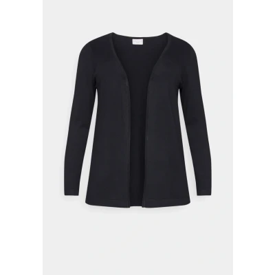 Afbeelding van Kaffe Curve Kcfarsia Vest, Dames, Maat: 50/52, Black deep