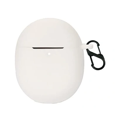 Afbeelding van GIOPUEY Cilicone Hoesje compatibel met Google Pixel Buds Pro/Buds Pro 2, ultradunne zachte hoes, slim fit, valbestendig, niet gemakkelijk vuil wit