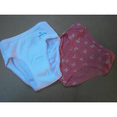 Afbeelding van Petit Bateau 2 Pack Slip Onderbroek kers Meisje 12 jaar 150