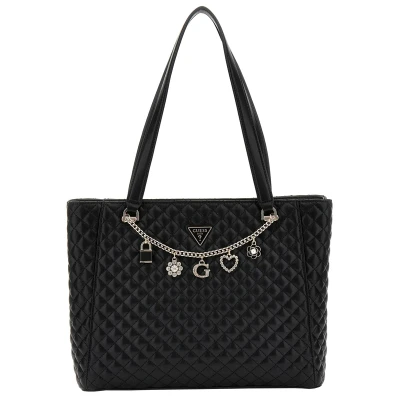 Afbeelding van Guess Everlee NOEL TOTE Handtas, Dames, Maat: One Size, Black