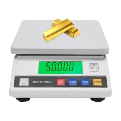 Afbeelding van Elektronische weegschaal, digitale precisieweegschaal, 7,5 kg/0,1 g, keukenweegschaal, laboratoriumweegschaal
