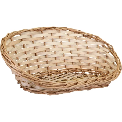 Afbeelding van broodmand ovaal 39 x 16 14 cm mandje rotan/riet
