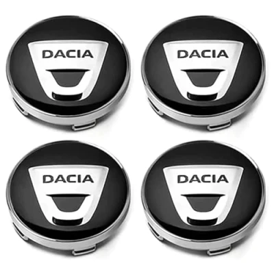 Afbeelding van 4 Stuks Naafdoppen Voor Dacia Duster 2018 2023, Accessoires Banden En Velgen, Autodecoratie badges,Black